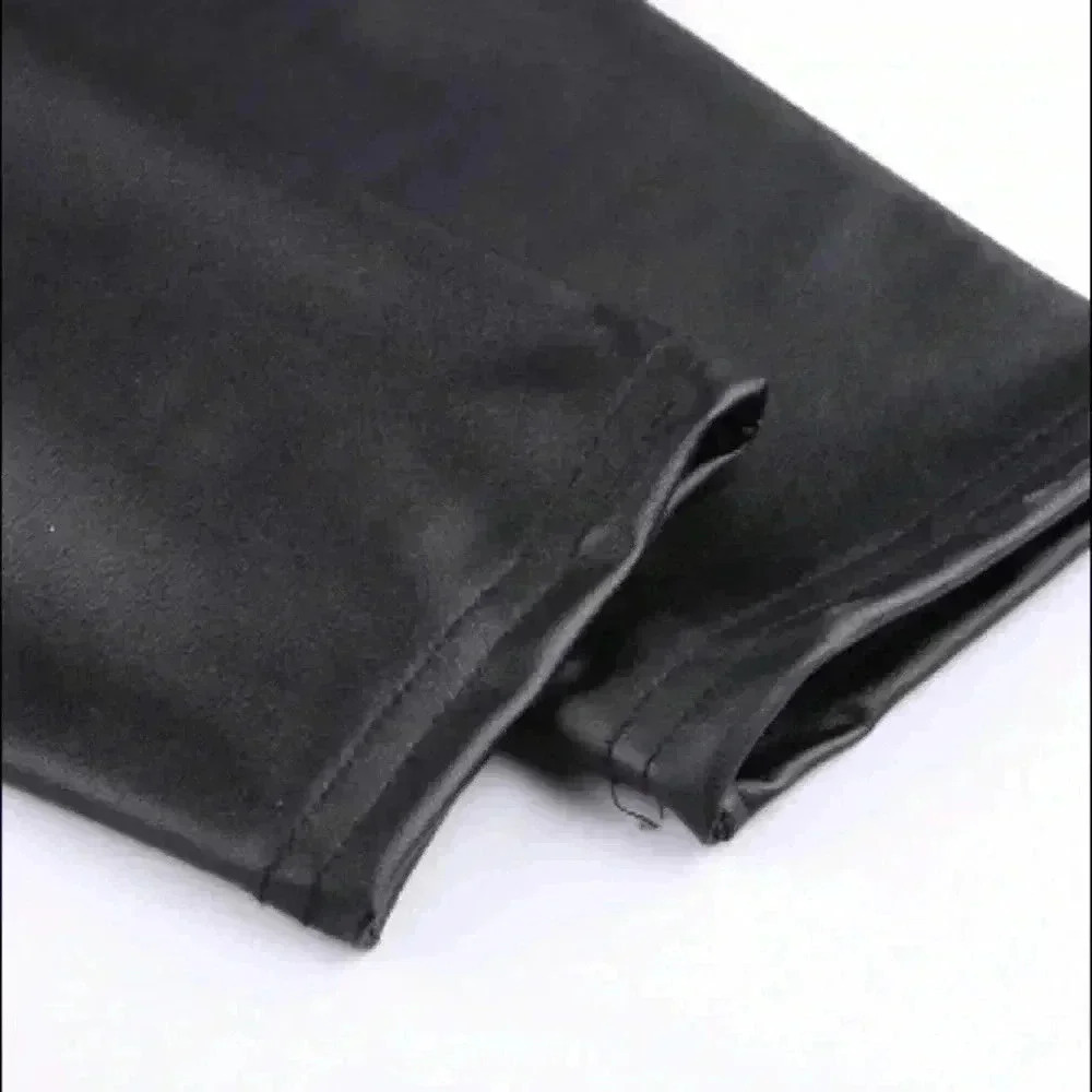 Black Skinny Faux Leather Leggings - Picture 7 of 7